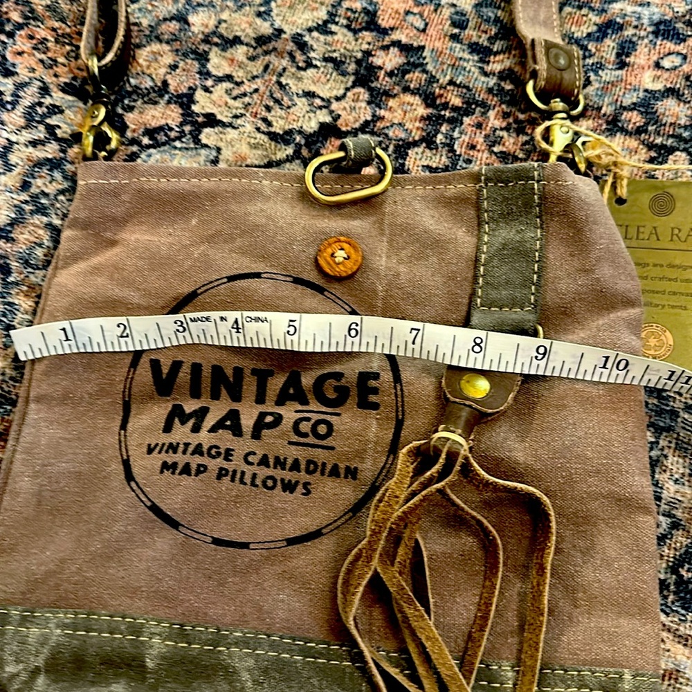 Clea Ray Brown canvas Crossbody Bag - Picture 4 of 9